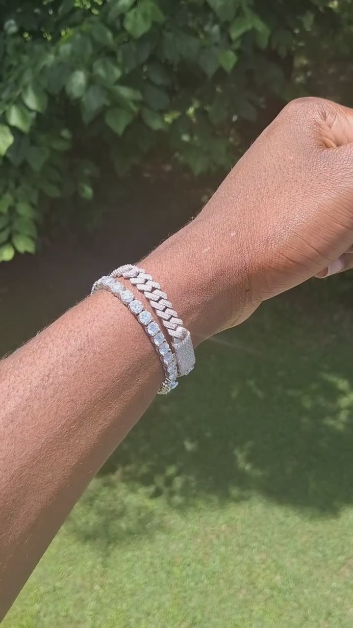 XO Signature Stack Set™ | 8mm Classic Cuban + Tennis Bracelet
