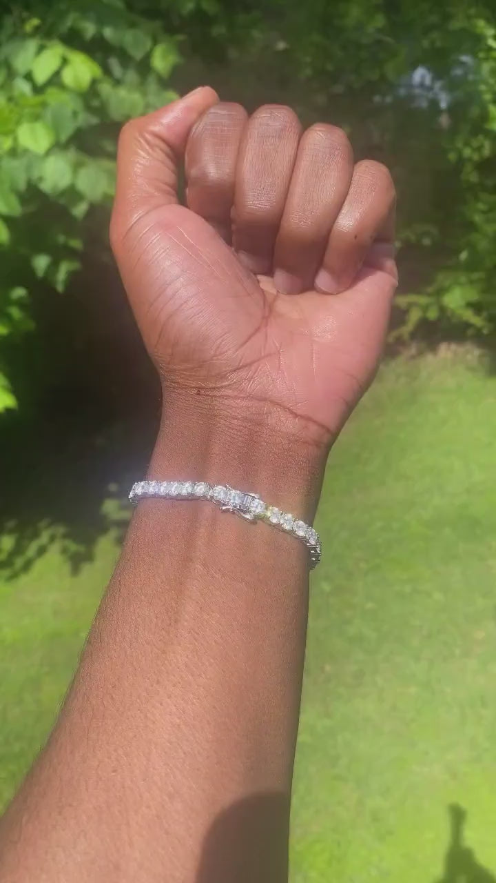 XO 5mm Tennis Bracelet™ | 925 Sterling Silver | Moissanite
