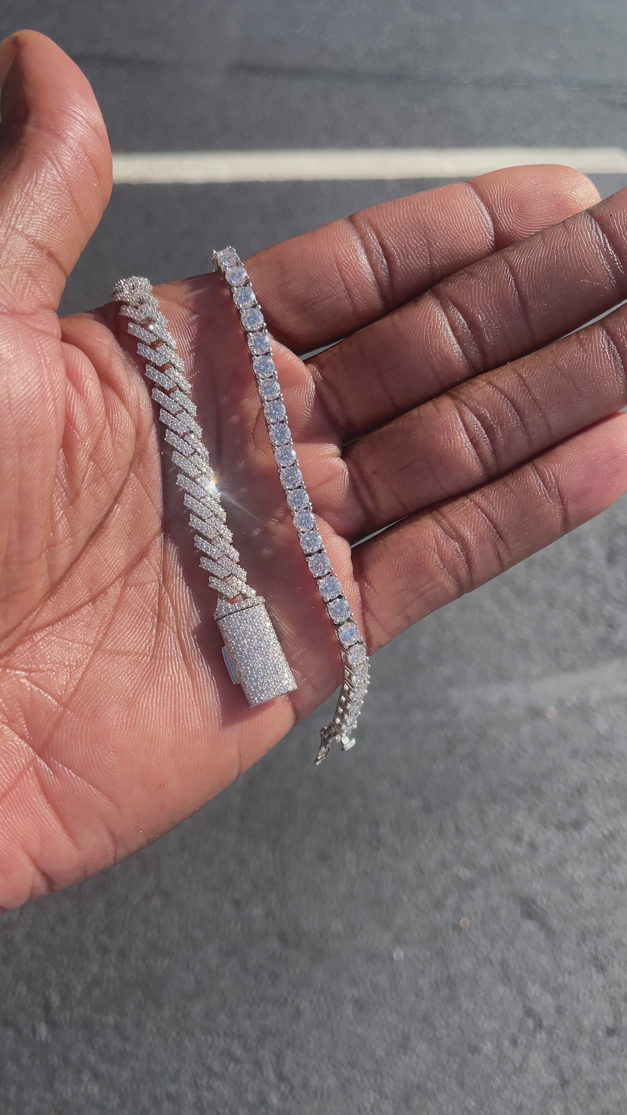 XO Signature Stack Set™ | 8mm Classic Cuban + Tennis Bracelet