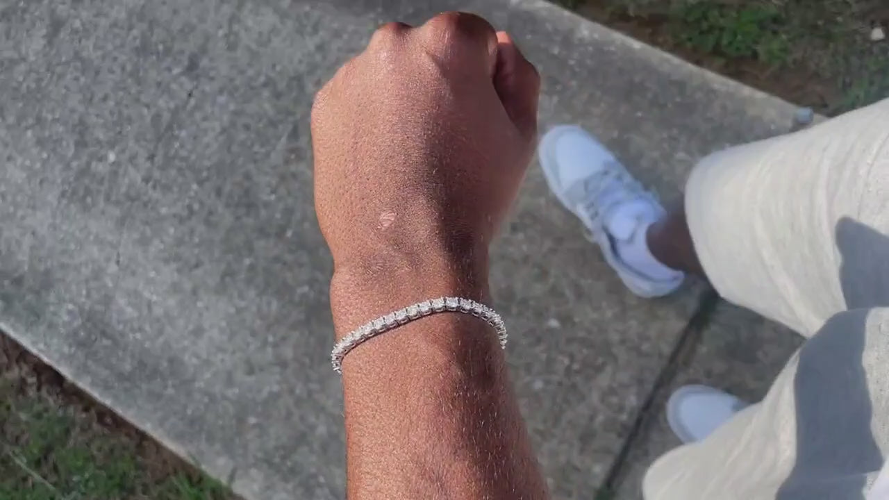 XO 4mm Tennis Bracelet™ | 925 Sterling Silver | Moissanite