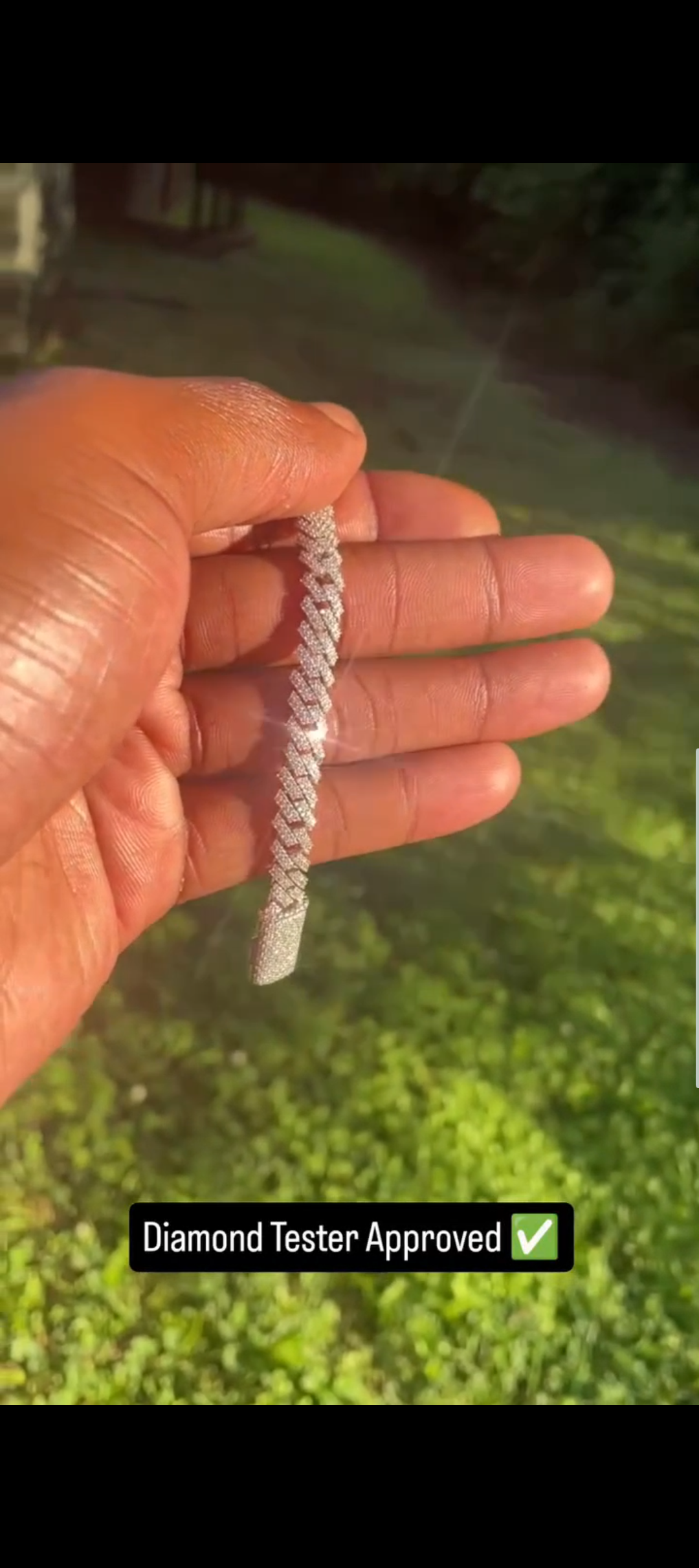 XO Prestige Cuban™ 8mm | Solid 925 Silver | Moissanite Iced Cuban Link