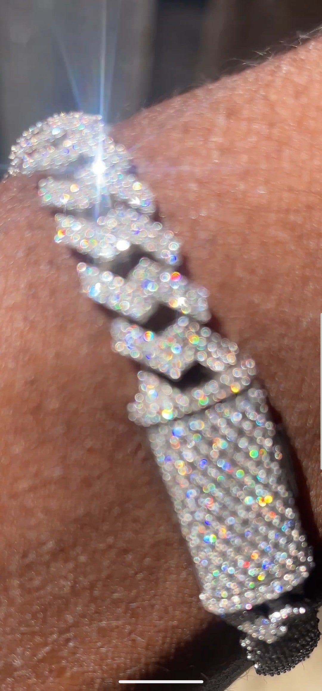 XO Prestige Cuban™ 8mm | Solid 925 Silver | Moissanite Iced Cuban Link