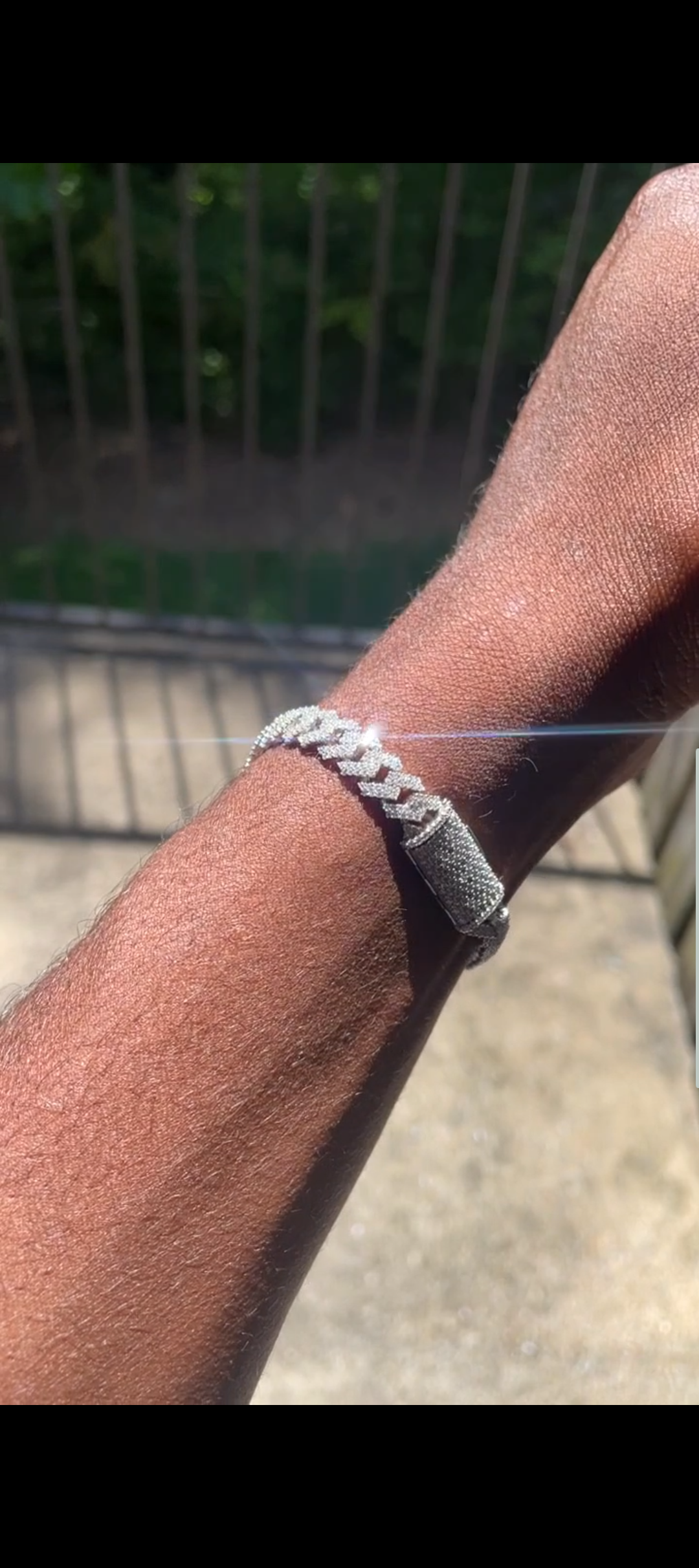 XO Prestige Cuban™ 8mm | Solid 925 Silver | VVS Moissanite Iced Cuban Link (5-Layer Shield)